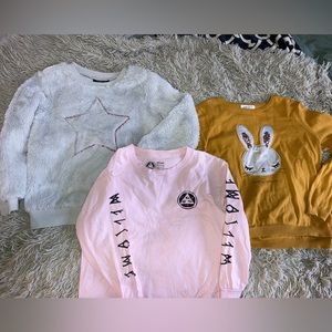 Misc long sleeve T-shirts for girls size small- 8/10.